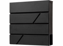 YokaHome POŠTOVNÍ SCHRÁNKA M44 NA DOPISY, NOVINY, ANTRACITOVÝ PÁSEK