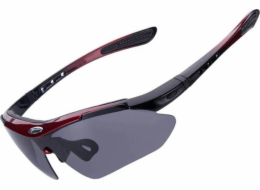 RockBros Cyklistické brýle Photochromic s UV filtrem 400 červené ROCKBROS