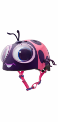 C-PREME Dětská helma RASKULLZ GOOGLY LADY BUG junior růžová velikost XS TOODLER FS 3+ (48-52 cm) (NOVINKA)