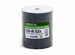 Traxdata RITEK CD-R 700MB 52X TISKNUTELNÝ LÉKAŘSKÝ SP*100