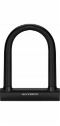 RockBros Zámek na kolo U-Lock, zesílený klíčový zámek - černý ROCKBROS