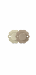 Suavinex - 308404-PHYSIOLOGICAL dudlík SX PRO silikonový 2 ks/0-6m/WGRAY-CORK/WONDER