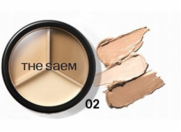 theSaem SAEM Cover Perfection Face Concealer Triple Pot 02 Contour Beige