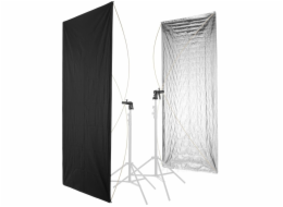 FEBI Falcon RR-5684SB1 Oboustranný panel 142x213cm stříbrný / černý