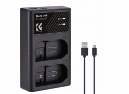Kf Duální USB nabíječka pro Nikon EN-EL15 D7000 D7500 D850 D750 K&F Concept / 8.0006