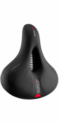 RockBros Pohodlné sedlo na kolo s odrazkami - černé a červené Pohodlné sedlo na kolo s odrazkami - černé a červené