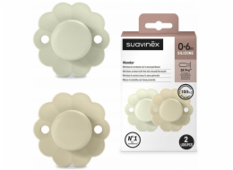 Suavinex - 308405-PHYSIOLOGICAL dudlík SX PRO silikonový 2 ks/0-6m/AQUA-WGRAY/WONDER