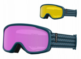 Giro Zimní brýle MOXIE HARBOR BLUE SEQUENCE (jantarově růžová 19-42% S2 + žlutá 77% S1 čočka) (NOVINKA 2023/2024)