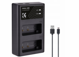 Kf Duální USB nabíječka pro LP-e17, LPE17, Canon Eos RP M3, M5, M6, 77d, 800d, 8000d / 8.0008