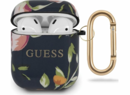Guess Ochranný kryt GUACA2TPUBKFL03 Flower Collection N3 pro AirPods 1 černý