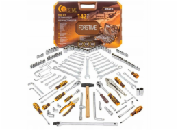 Forcekraft Sada nářadí 142 dílů. 1/4, 3/8 a 1/2 (6hranný) (4–32 mm)