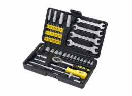 Forcekraft Sada nářadí - bity, nástrčné klíče, klíče 62 ks.