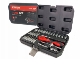 King Tony Sada nářadí s bity 1/4" v 29dílné kazetě