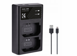 Kf Duální USB nabíječka pro NP-FZ100 Sony A7 A7r III A9 II A6600 K&F Concept / 8.0010