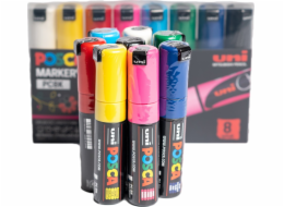 Uni Plakátový popisovač POSCA PC - sada 8 barev, 8 ks