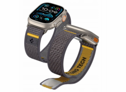 Spigen ATHLEX AIR APPLE WATCH 6 / 7 / 8 / 9 / 10 / SE / ULTRA 1 / 2 (44 / 45 / 46 / 49 MM) AKTIVNÍ ŠEDÁ