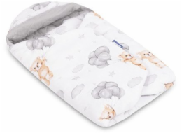 Sensillo Potah na autosedačku z šedého mušelínu