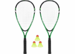 Nils Extreme Sada raket NRS001 SPEEDMINTON, 2 pálky + raketoplány + zelený obal.