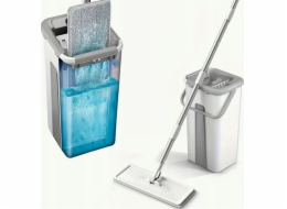 Promis Mop Rotační plochý mop se ždímačkou a dvoukomorovým kbelíkem Ultramop Promis MS106N