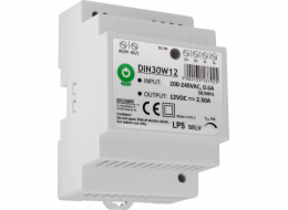 xxxx_ Premium Lux (Mojeledy) Napájecí zdroj na DIN lištu DIN30W12 12V