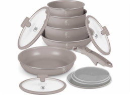 Sada nádobí s titanovým povrchem 12 ks Taupe Collection BH-8251
