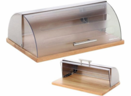 KingHoff Chlebník z bambusu a oceli s prkénkem (KH-3210)