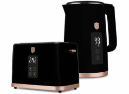Rychlovarná konvice + toustovač 2200W sada Black Rose Collection BH-9540