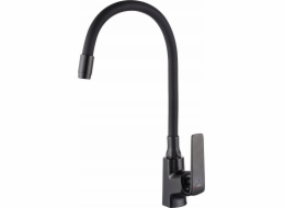 Invena Dřezová baterie LIGARIA TREND, s flexibilním výtokem, černá.