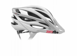 RH+ Cyklistická helma ZeroRider MATNÁ BÍLÁ MATNÁ SVĚTLE ŠEDÁ XS/M