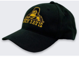Adidas Baseballová čepice Ben Davis s výšivkou, černo-zlatá