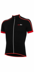 RH+ Cyklistický dres zeroPrime ČERNO-ČERNO-ČERVENÁ - XXL