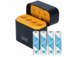 Varta Nabíječka Newell se 4 kanály pro Li-ion baterie + 4 x AA Li-ion baterie s kapacitou 2200 mAh