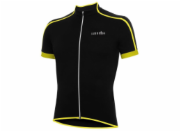 RH+ Cyklistický dres zeroPrime ČERNO-ČERNO-ŽLUTÝ FLUO - XXL