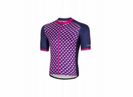 RH+ Cyklistický dres zeroPassion TMAVĚ MODRÁ/FUKSIA - XXL