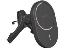 Puro Držák do auta s nabíječkou Qi2, kompatibilní s MagSafe - černý