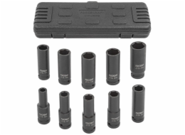 Forcekraft 1/2" 10dílná sada hlubokých rázových nástrčných klíčů (6hranných) (10–24 mm)