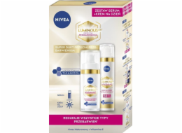 Nivea CELLULAR LUMINOUS630 Dárková sada Denní krém + sérum proti zabarvení pleti