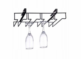 Kinvara Kovový držák na sklenice, montáž bez vrtání
