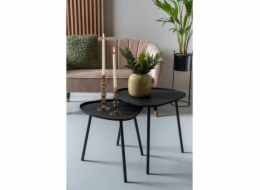 Leitmotiv Kovový konferenční stolek BOAZ, výška 43 cm