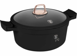 Kastrol s titanovým povrchem a poklicí 28 cm Black Rose Collection BH-7784