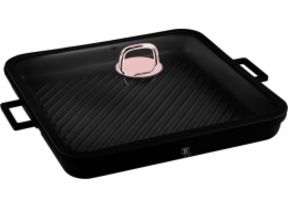 Pánev grilovací s titanovým povrchem a poklicí 34 cm Black Rose Collection BH-7789