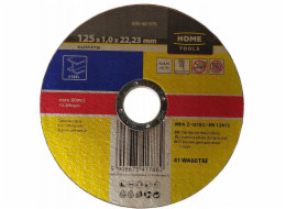 Modeco BRUSNÝ KOTOUČ PRO ŘEZÁNÍ OCELI 125X1,0X22,23 MM PLOCHÝ [DOMŮ]