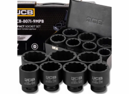 JCB Sada rázových nástrčných klíčů 1, 7dílná (12hranná) (46–75 mm)