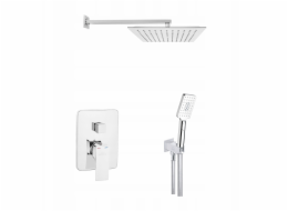 Invena Sprchová souprava s dešťovou sprchou, chrom BS-28-0K2-A pod omítku