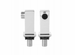 Invena hranaté koleno pro vanovou baterii, chrom LA-46-K01-L