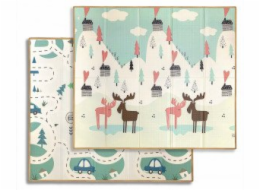 Milly Mally Skládací pěnová podložka s pastelovými motivy jelenů T1