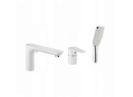 Invena Vanová baterie 3-otvorová Dokos bílá/chrom BW-19-S02-V