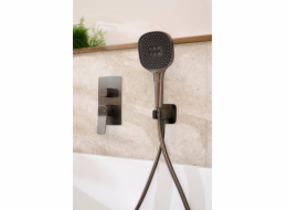 KFA 4529-501-61 / / MALAGA / PODOMÍTENÁ SPRCHOVÁ SADA PVD, ŠEDÁ, KOVOVÁ /