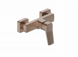 KFA 4526-010-34 / / MALAGA / NÁSTĚNNÁ SPRCHOVÁ ARMATURA, PVD KARTÁČOVANÁ RŮŽOVÉ ZLATO /