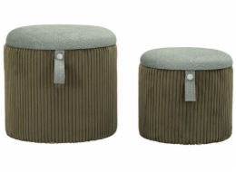 Atmosphera Sada pufů BOLZANO s úložným prostorem, O 38 cm, O 32 cm